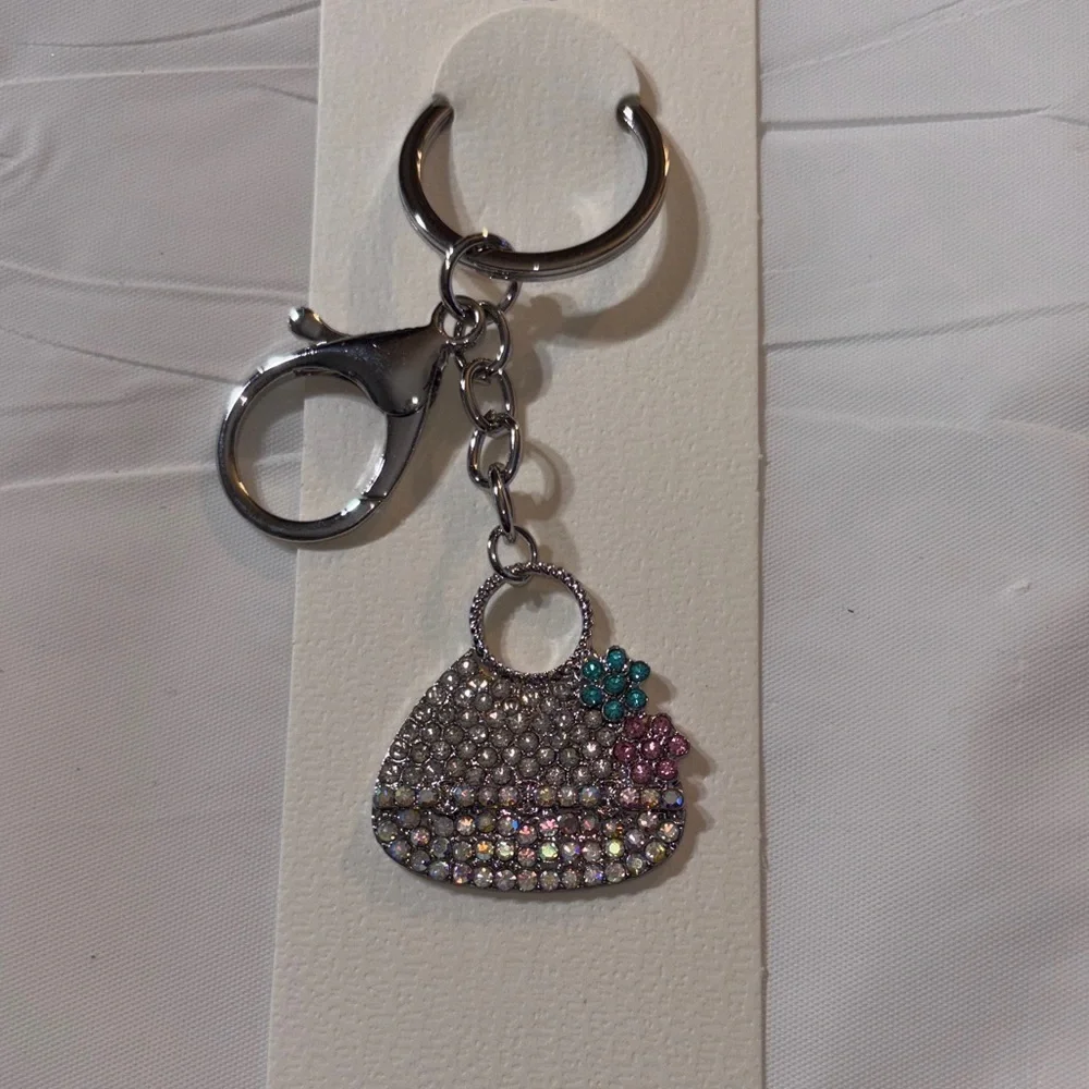 Silver Handbag Keychain/Bag Charm